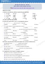Đề thi giữa kì 1 Tiếng Anh 6 Global Success - Đề số 2